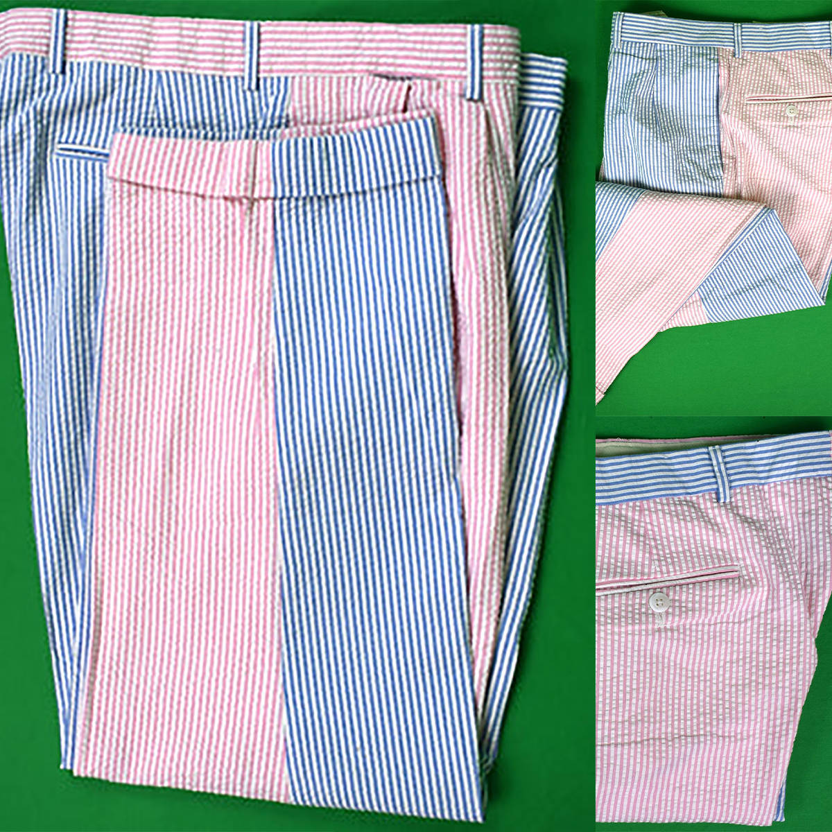 Tall Men Formal Wear - Comfortable Seersucker Mens Pants Trousers Summer