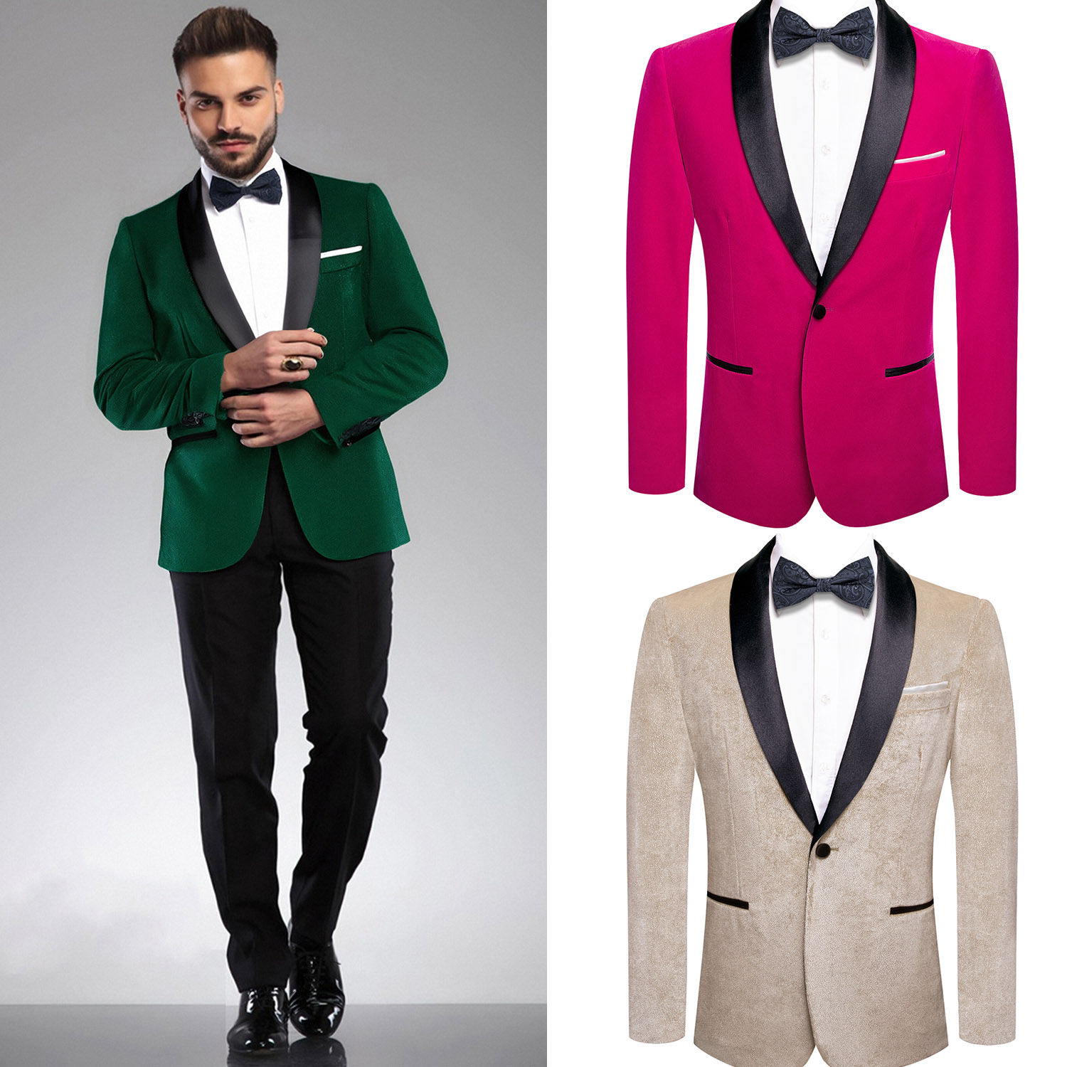 Men Formal Wear Without Suit - Single Breasted Pattern (Without Bowtie )Suit