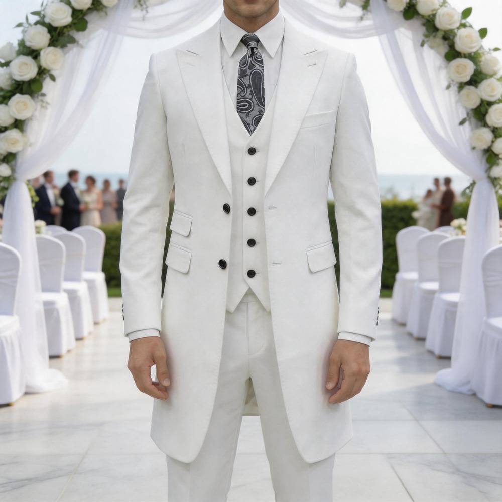 Men Formal Party Wear Dress - Slim Fit 3 Pieces Formal Men
