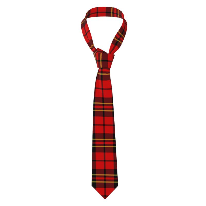 Men Formal Party Wear Dress - Scottish Tartan Men's Necktie Macalpine Tartan
