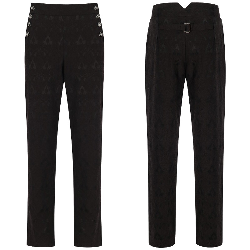 Men'S Formal Wear Accessories - Mens Steampunk Vintage Suit Pants Uniform