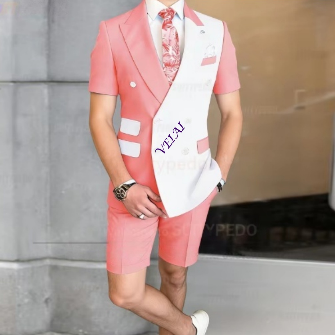 Summer Men's 2-Piece Casual Su - đánh giá và giá Men Formal Wear Wedding