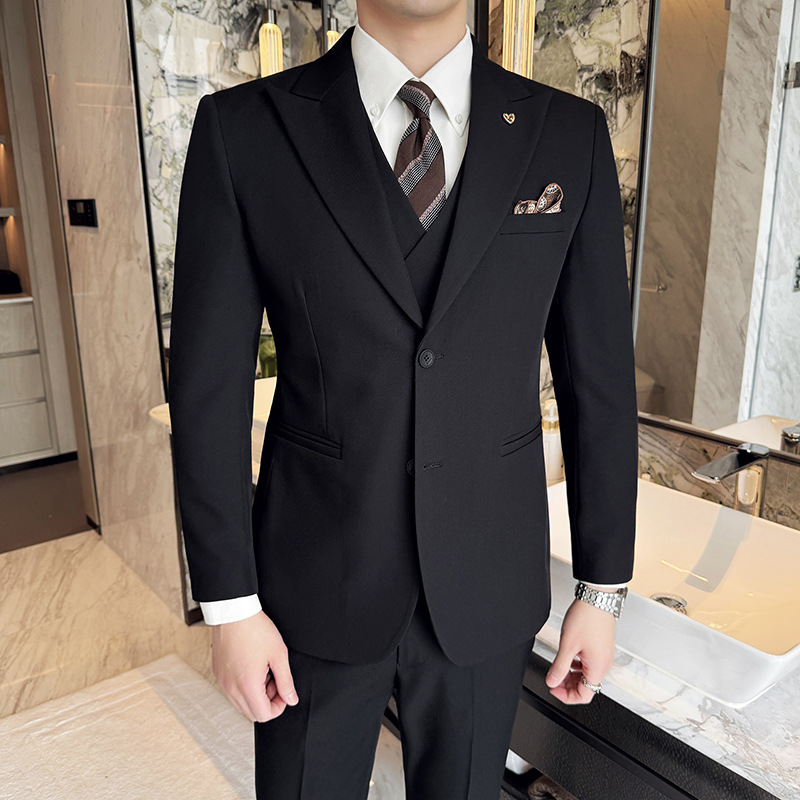 White Mens Suits 3 Pieces Slim - đánh giá và giá Men'S Formal Dinner Wear