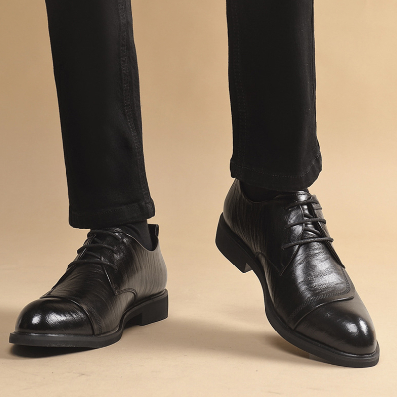 Leather Oxford Shoes With Meta - đánh giá và giá Men Formal Party Wear Dress