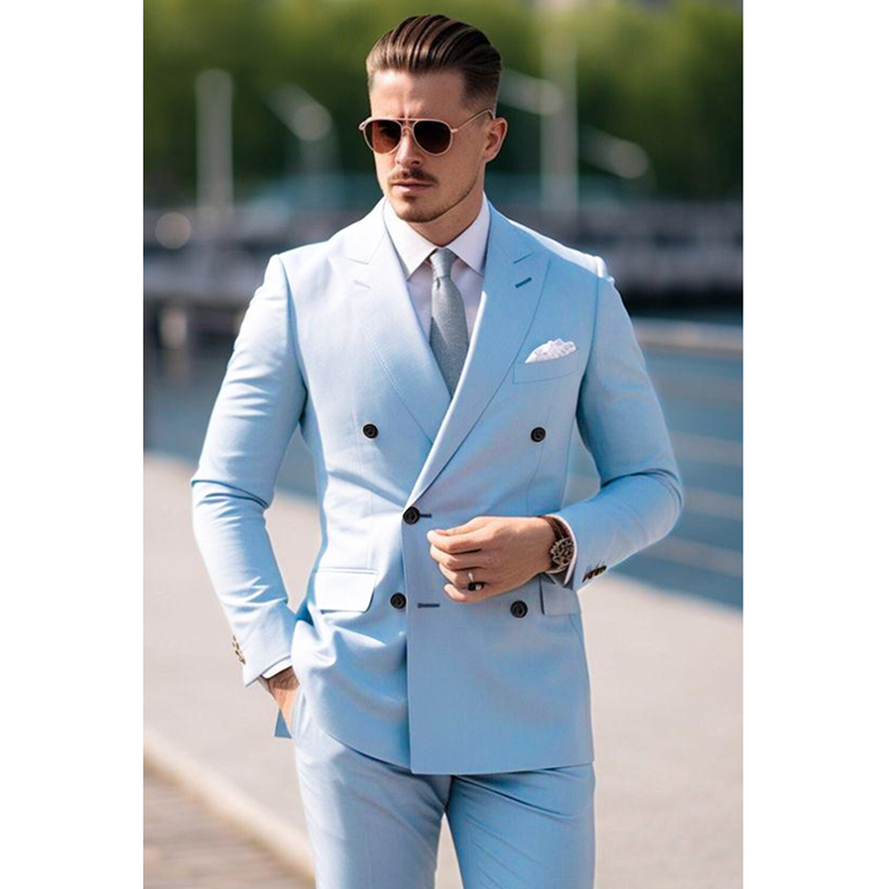 Men's Suit Set 2 Piece Stylish - đánh giá và giá Men Formal Wear Wedding