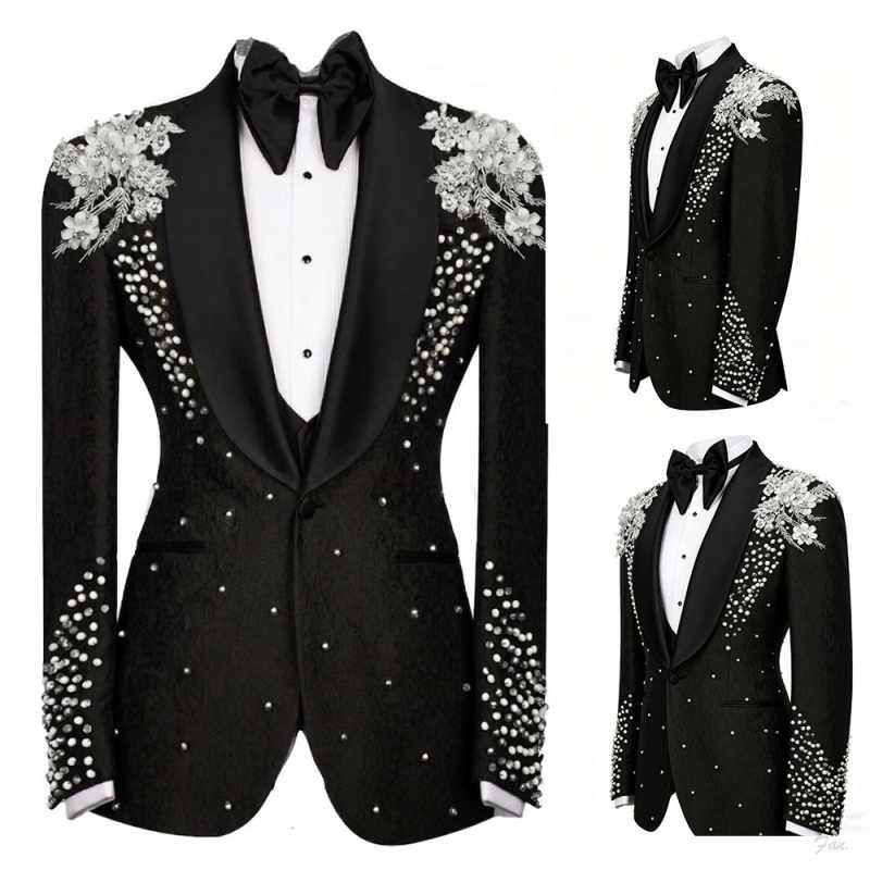 Sparkly Crystals Suit For Men  - đánh giá và giá Men'S Formal Dinner Wear
