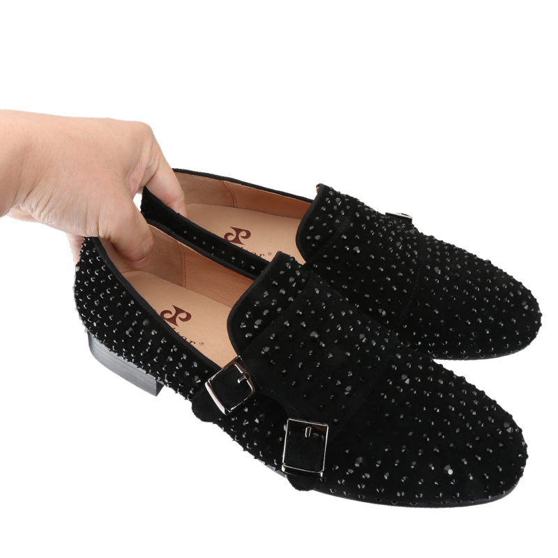 Piergitar New Black Suede Men  - đánh giá và giá Men'S Formal Party Wear Shoes