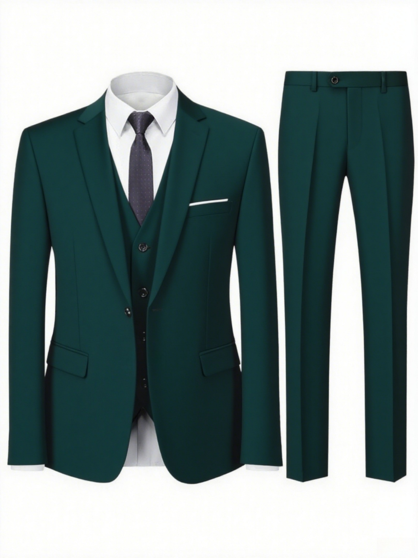 2pcs Men's All-Season Suit Set - đánh giá và giá Men'S Formal Dinner Wear