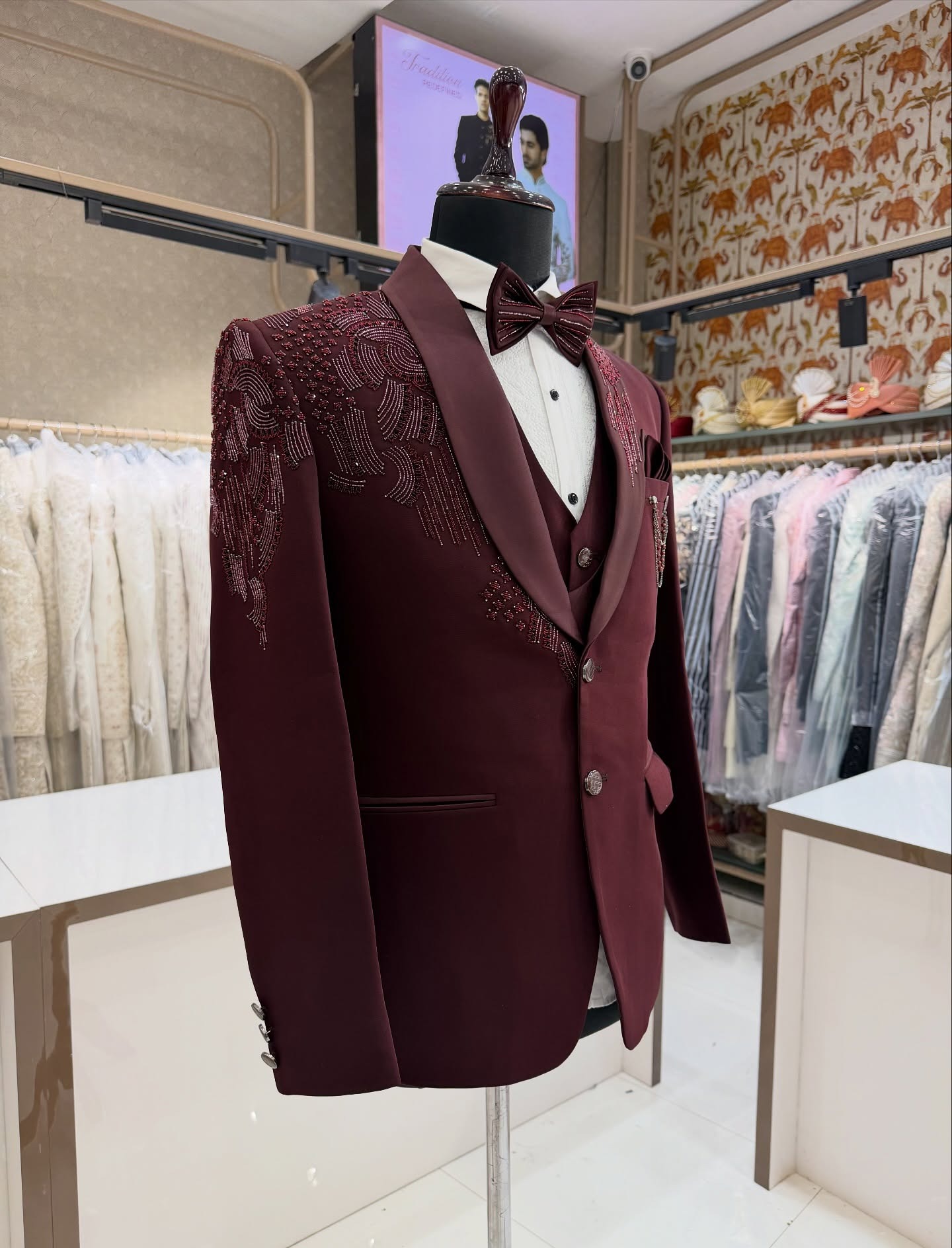 3 Pieces Groom Wedding Tuxedos - đánh giá và giá Men Formal Wear Modern