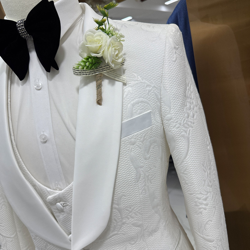 Men Wedding Suit White 3 Piece - đánh giá và giá Men Formal Wear Wedding
