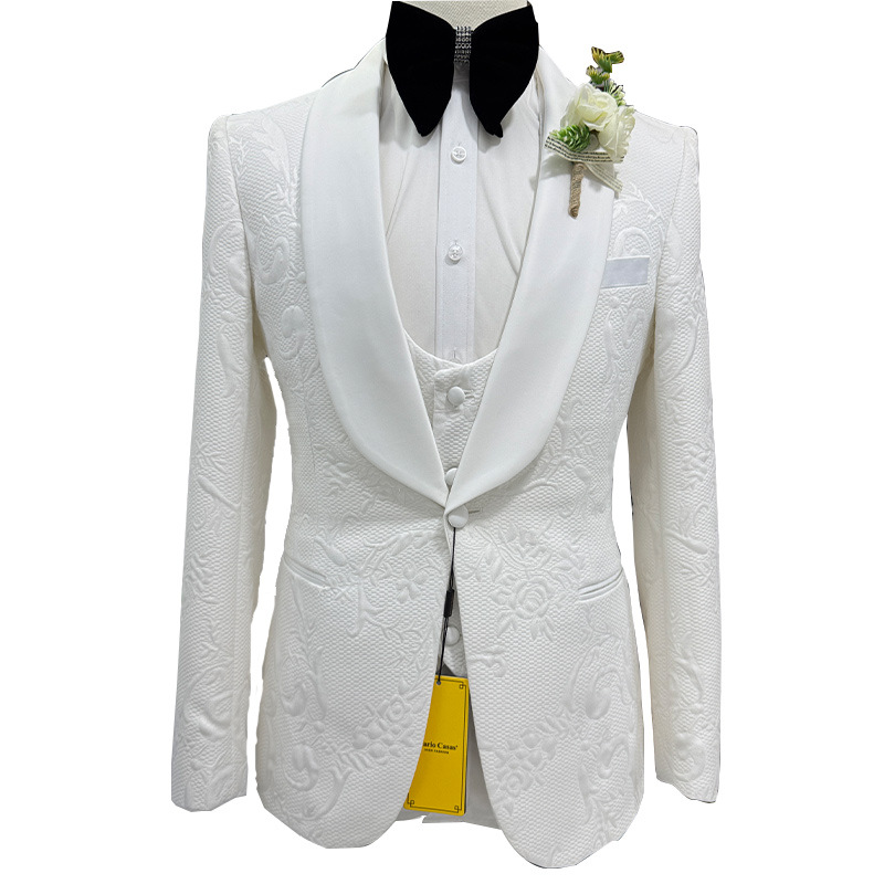 Men Wedding Suit White 3 Piece - đánh giá và giá Men Formal Wear Wedding