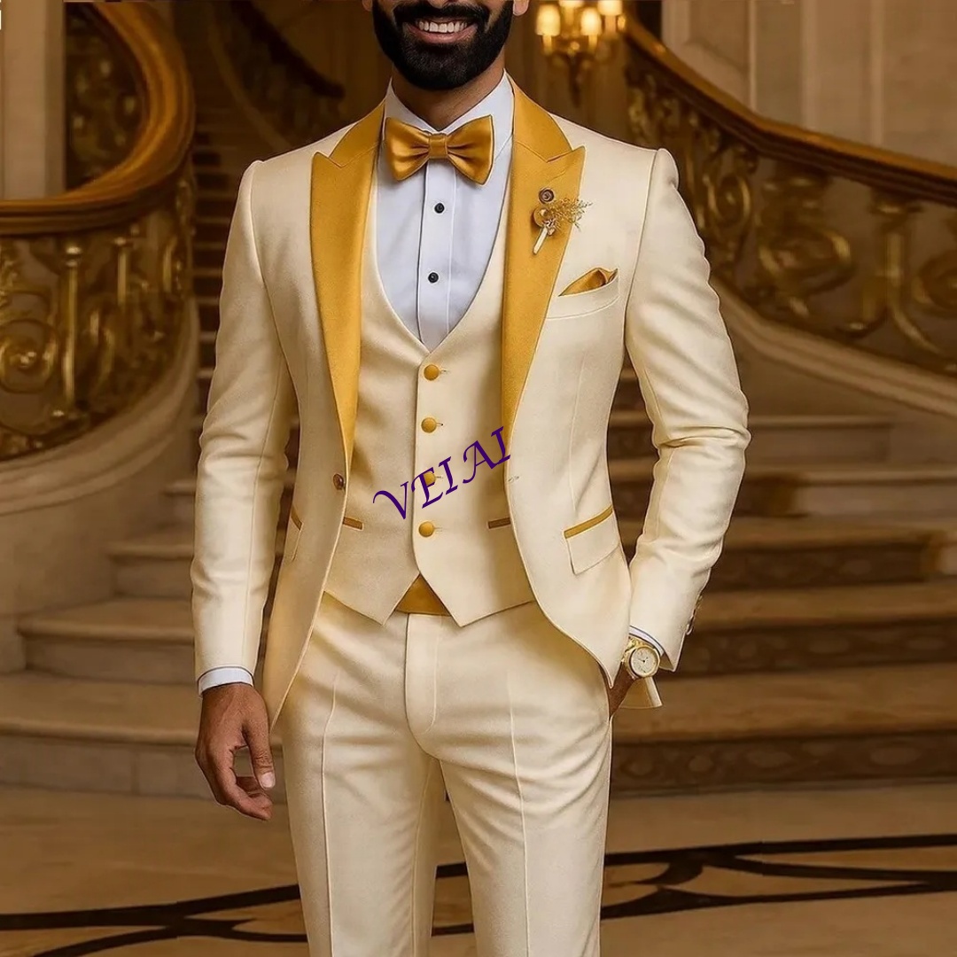 CustomizedGold Collar Ivory Me - đánh giá và giá Men Formal Wear Wedding