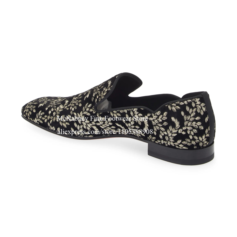 Black Silk Velvet Slip On Loaf - đánh giá và giá Men Formal Party Wear Dress