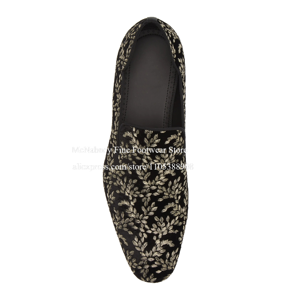 Black Silk Velvet Slip On Loaf - đánh giá và giá Men Formal Party Wear Dress