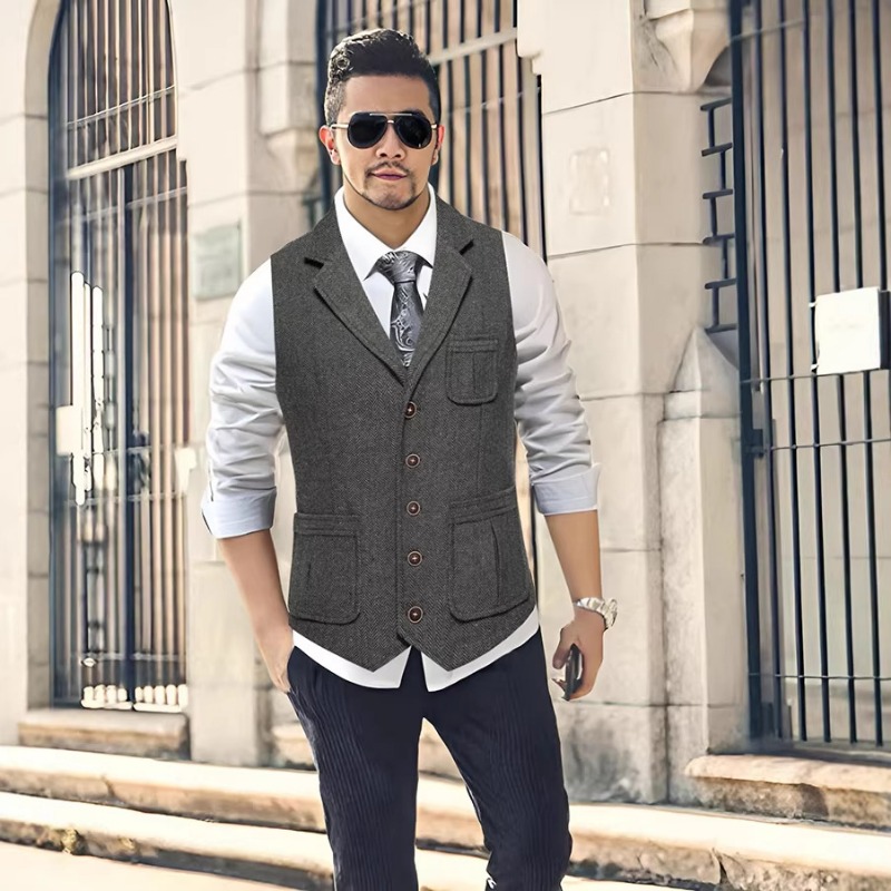 Men's Herringbone Tweed Suit V - đánh giá và giá Men'S Vintage Formal Wear