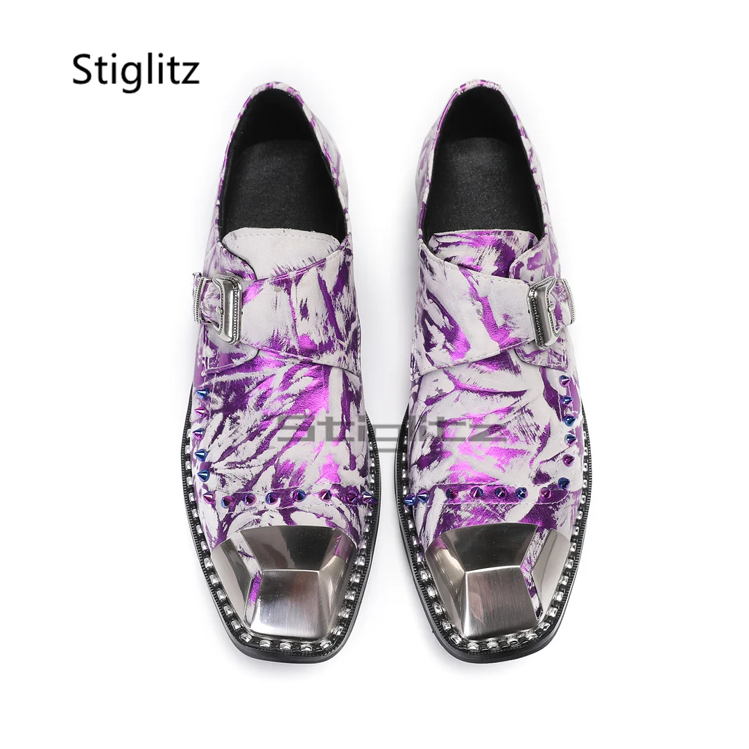 Purple Prints Genuine Leather  - đánh giá và giá Men Formal Party Wear Dress