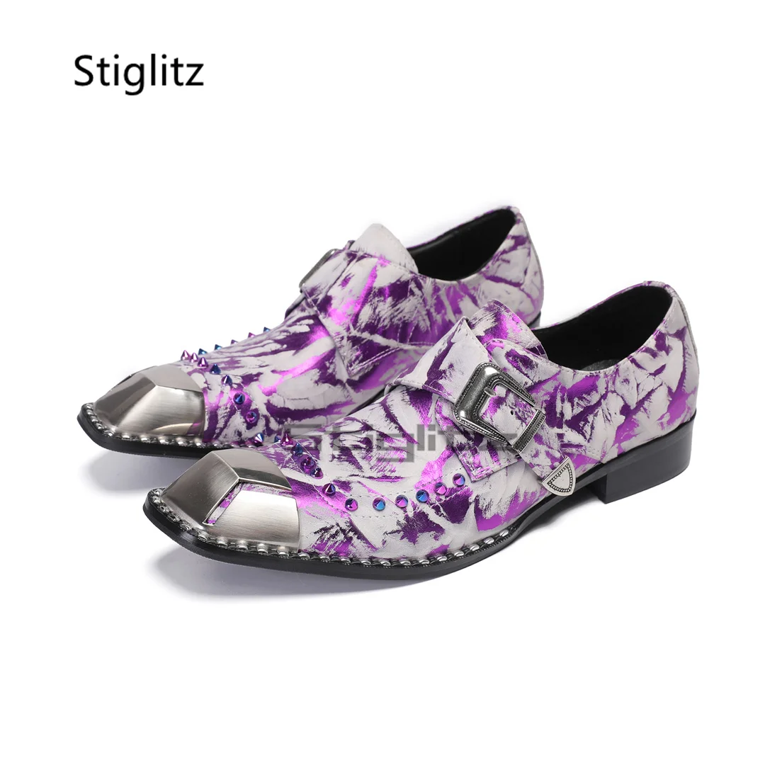 Purple Prints Genuine Leather  - đánh giá và giá Men Formal Party Wear Dress