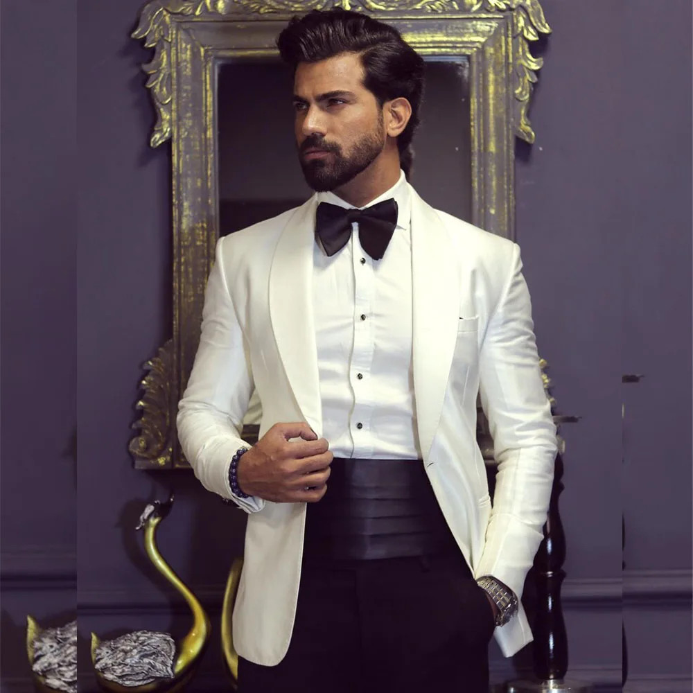 Classic England Style White Ja - đánh giá và giá Men Formal Wear Wedding