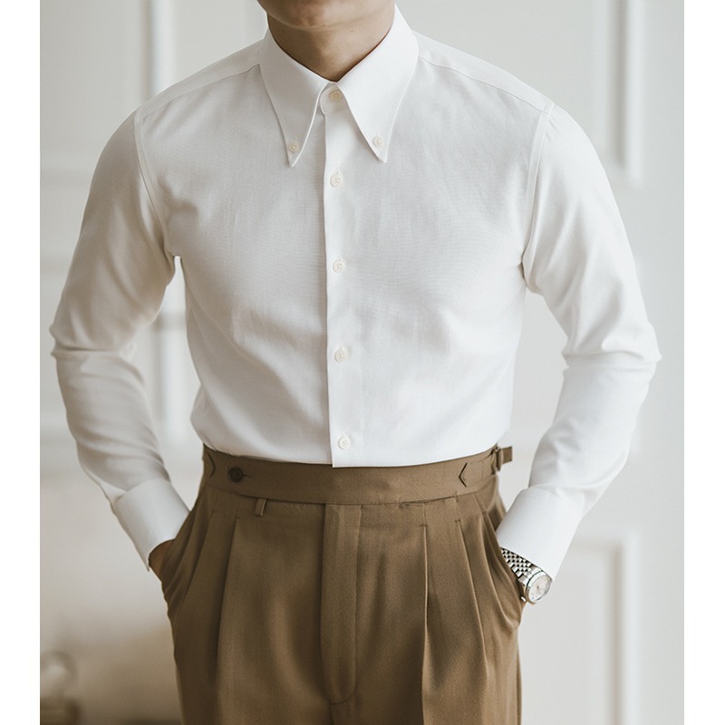 Oxford Shirt Men Long-sleeved  - đánh giá và giá Mens Formal