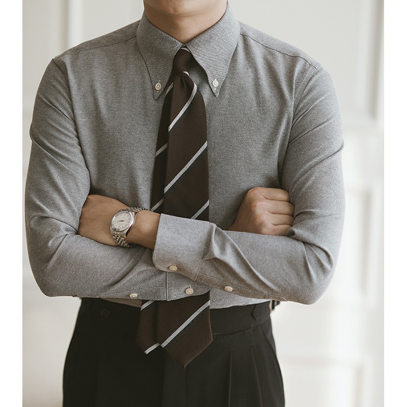 Oxford Shirt Men Long-sleeved  - đánh giá và giá Mens Formal