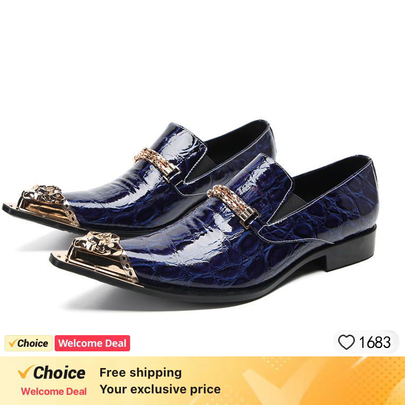 Spring and Autumn Crocodile Li - đánh giá và giá Men'S Formal Party Wear Shoes
